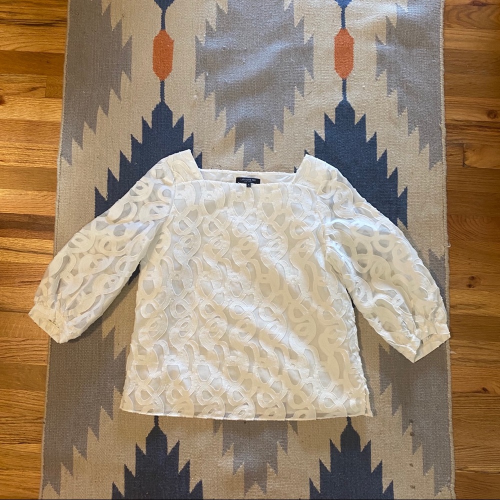 Lafayette 48 New York Designer Blouse | Size M